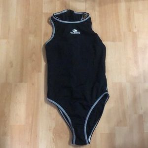 black turbo water polo suit